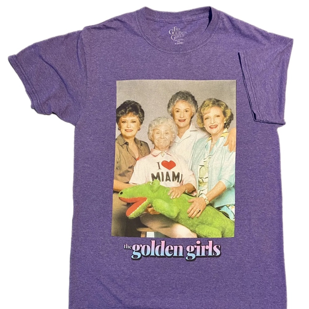 NWT The Golden Girls Shirt - Purple - XL - ABC Studios Betty White Bea Arthur - Picture 2 of 5